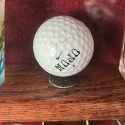 Alice Cooper Autographed Golf Ball And Book