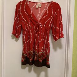 Red/brown Top (size XL)