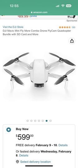  DJI Mavic Mini Fly More Combo Drone FlyCam Quadcopter