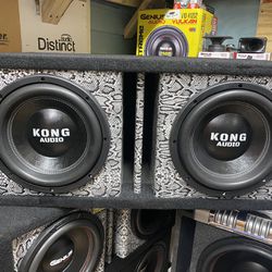 New Kong Audio 12” Subwoofers + Twin Port Subwoofer Box 