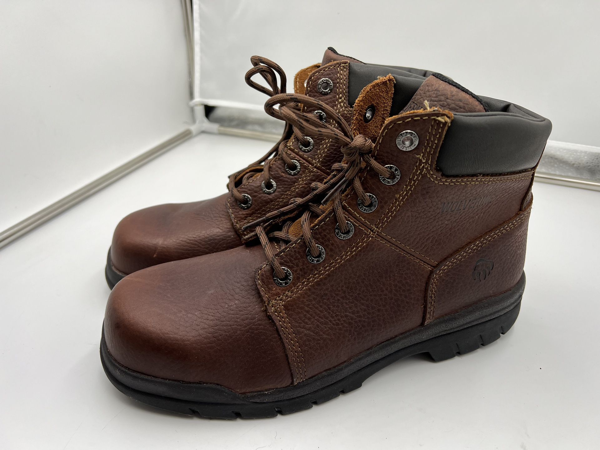 Wolverine MEN'S MARQUETTE STEEL-TOE 6" WORK BOOT Size 10.5