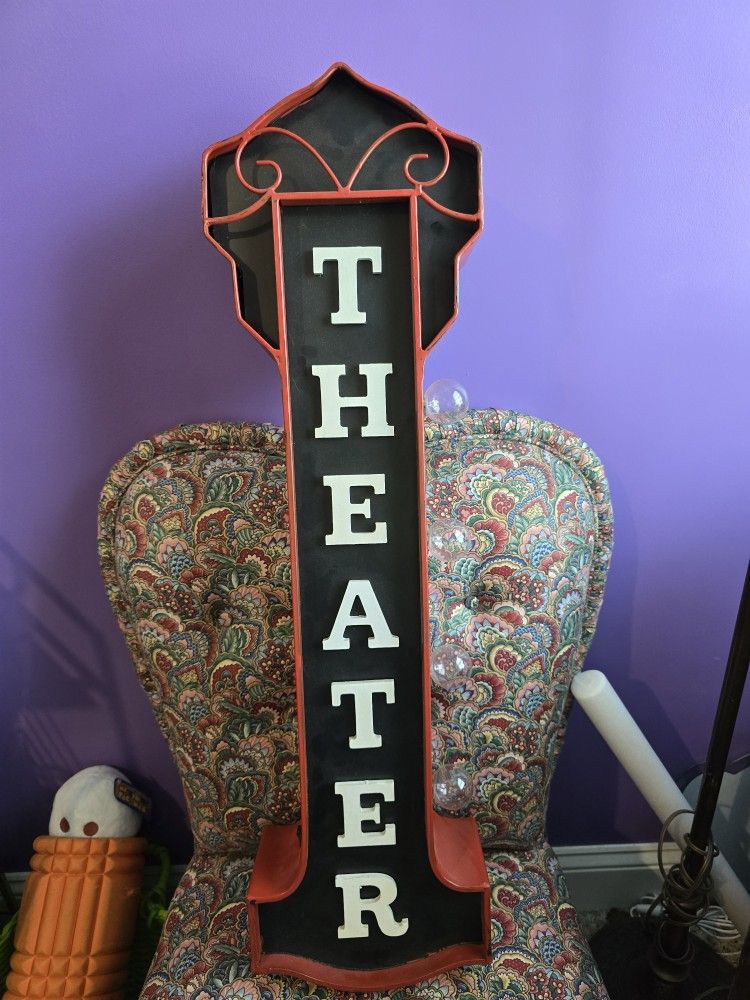 Light Up Theater Sign