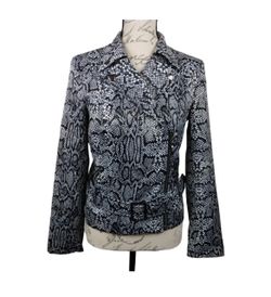 Snakeskin Biker Jacket