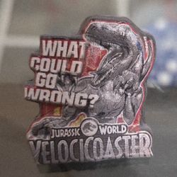 Universal Studios Jurassic World Velocicoaster Collectors Pin