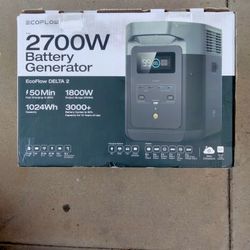 Echo Fluw 2700 W Battery Generator New 