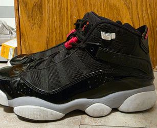 Jordan 6 Rings Black Gym Red