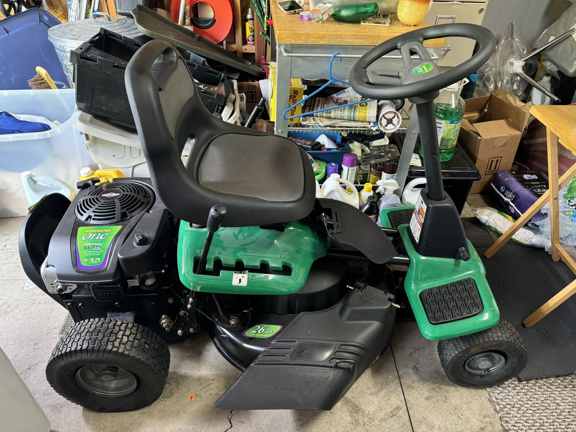 Briggs & Stratton 875 series Weed Eater One Riding Lawn Mower
