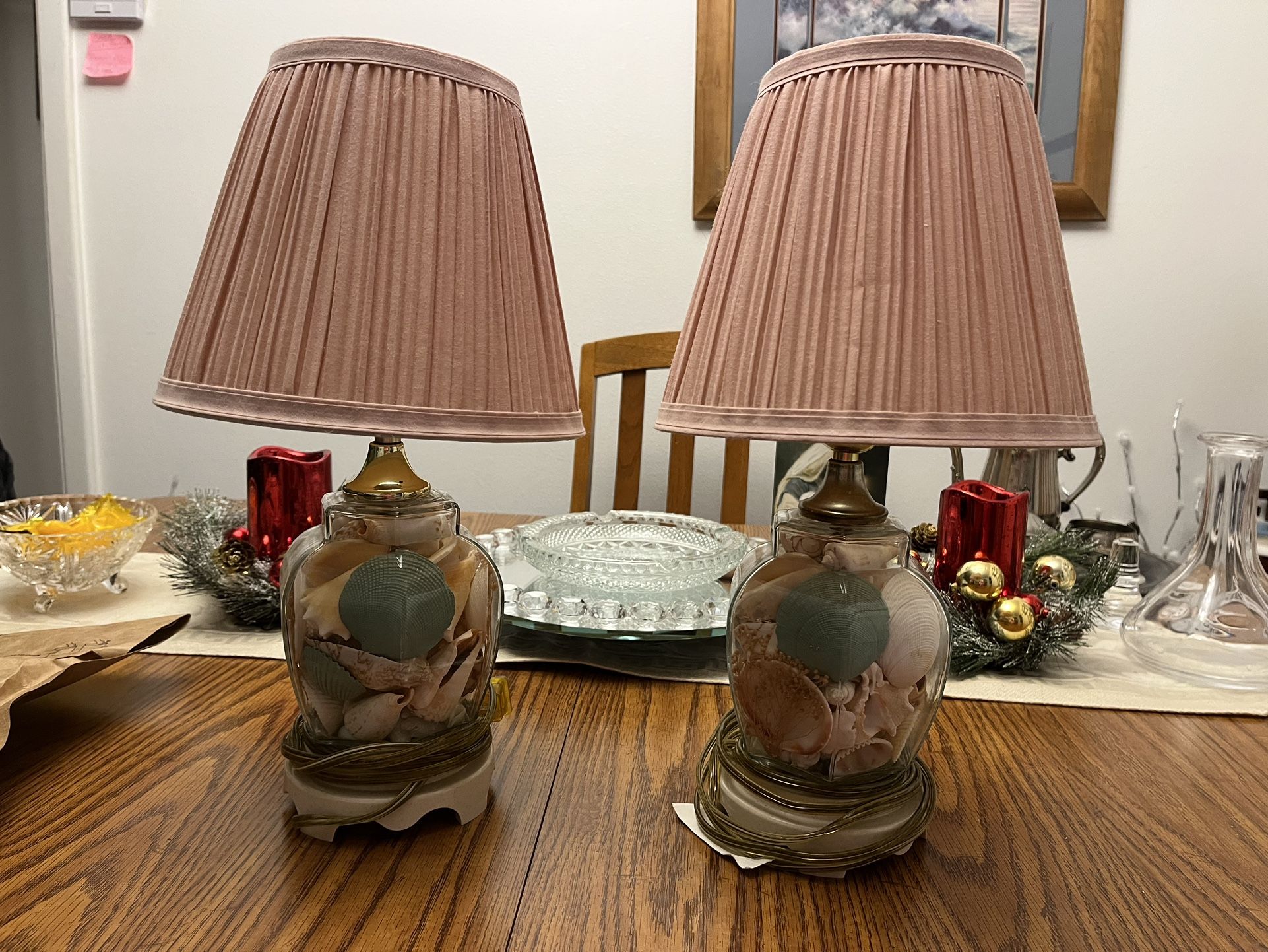 16” Lamps With Shells 