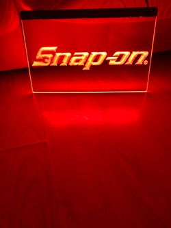 SNAP ON LED NEON RED LIGHT SIGN 8x12