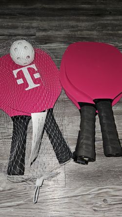 Tmobile Tuesday Pickle Ball Set t-mobile pickleball pink