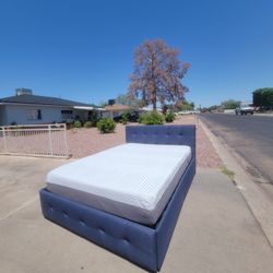 full bed frame and mattress 