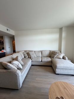 Sectional beige sofa for sale