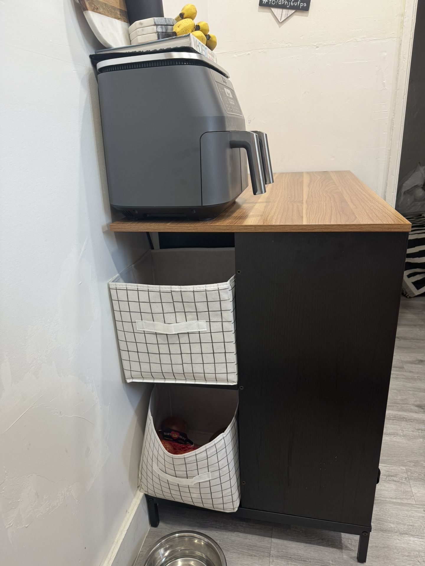 Table With 2 Bar Stools And Storage