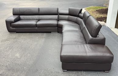Sectional Sofa/Couch - Italian Leather - Delivery Available 🚛