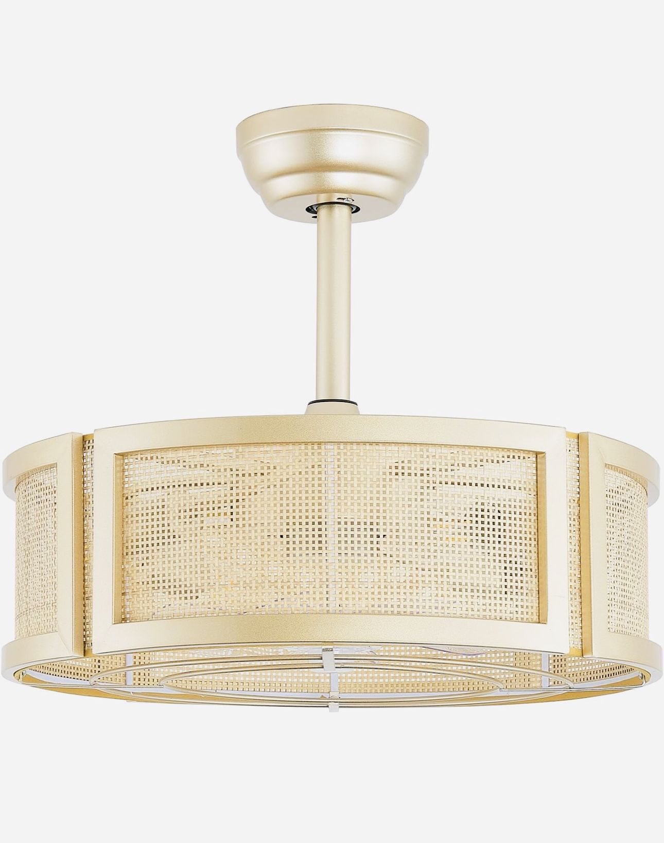 Gold Fandelier Ceiling Fan with Light