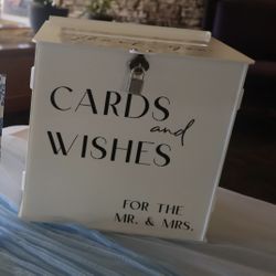 Acrylic Card Box With Lock & Key