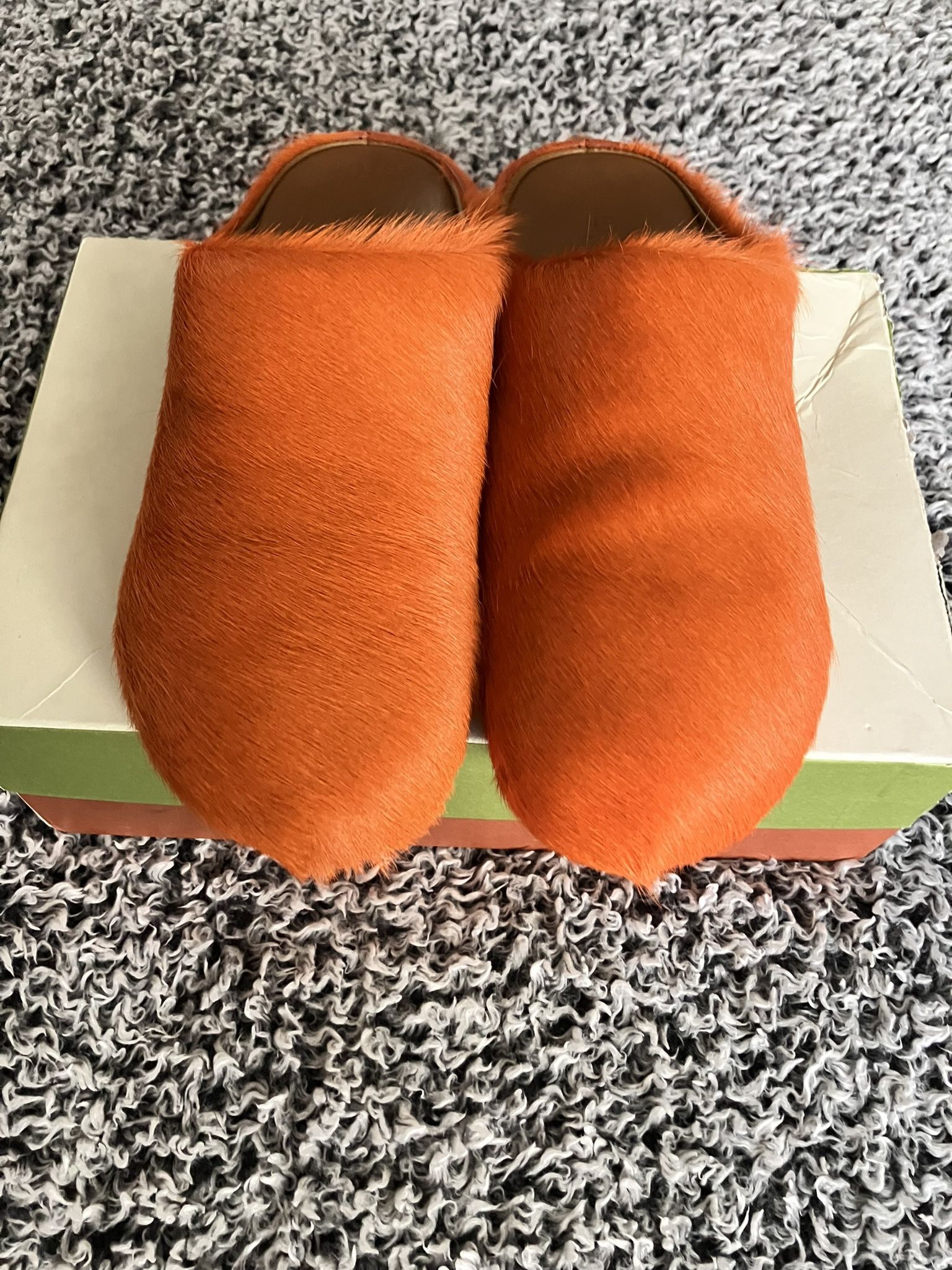 Orange Marni Slides