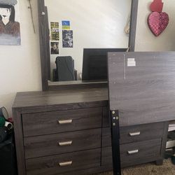 Dresser And Queen Sized bed Frame