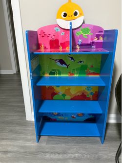 Baby shark bookshelf