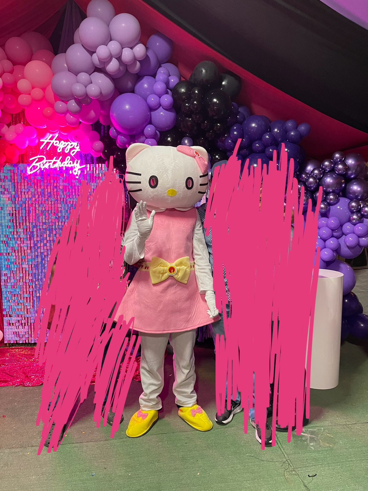 Hello Kitty Costume Mascot And Party Decor!!