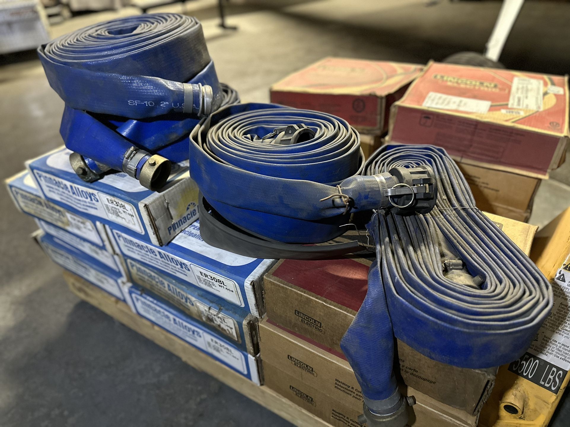 Blue PVC Backwash And Discharge Hoses