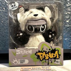 MINISO Stitch GenZ Street Series Panda Limited Plush Pendant Brand New