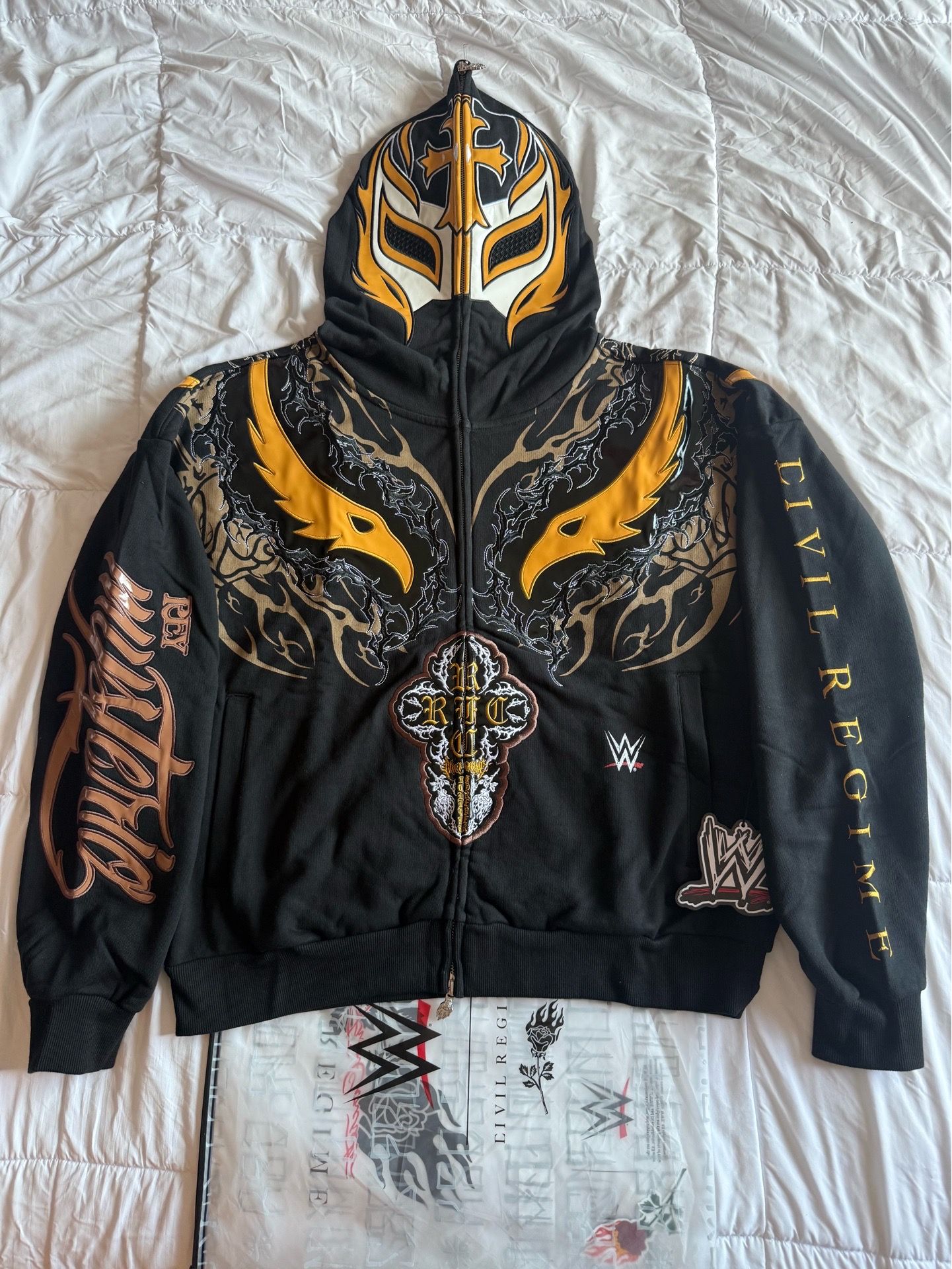 Civil Regime WWE Rey Mysterio full zip hoodie Large