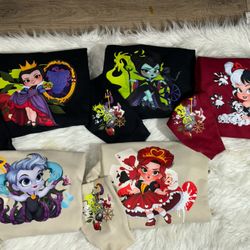 Villains crewnecks