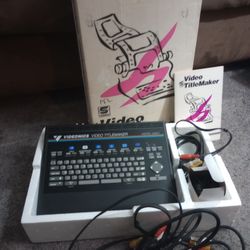 Vintage Videonics Video TitleMaker Model TM-1 In Box Title VHS Text Character Generator