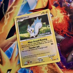 Pokemon 2007 Pachirisu Diamond & Pearl 35/130 Reverse Stamp card