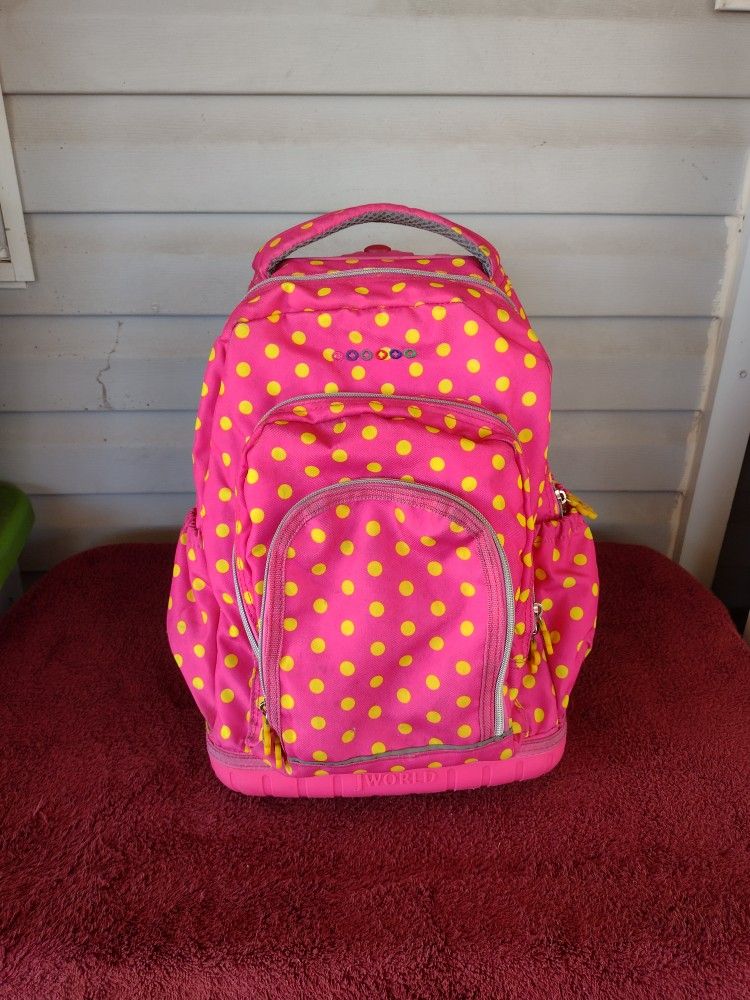 J World New York Kids' Lollipop Rolling Backpack