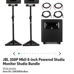 Jbl Mk 8” With Subwoofer