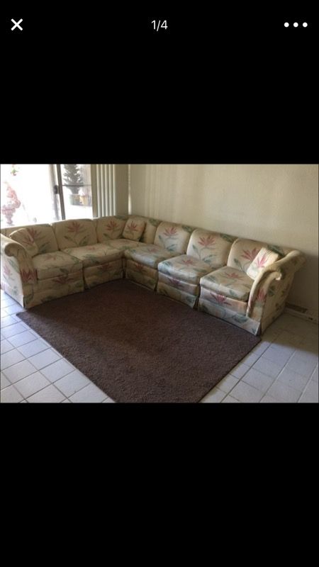 Multi function couch - each piece individually wrapped- can be used as accent chairs