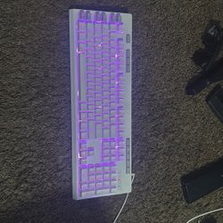 Red Dragon White Gaming Keyboard 