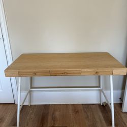 Ikea Bamboo Boho Desk For Sale - Used Less Than A Year