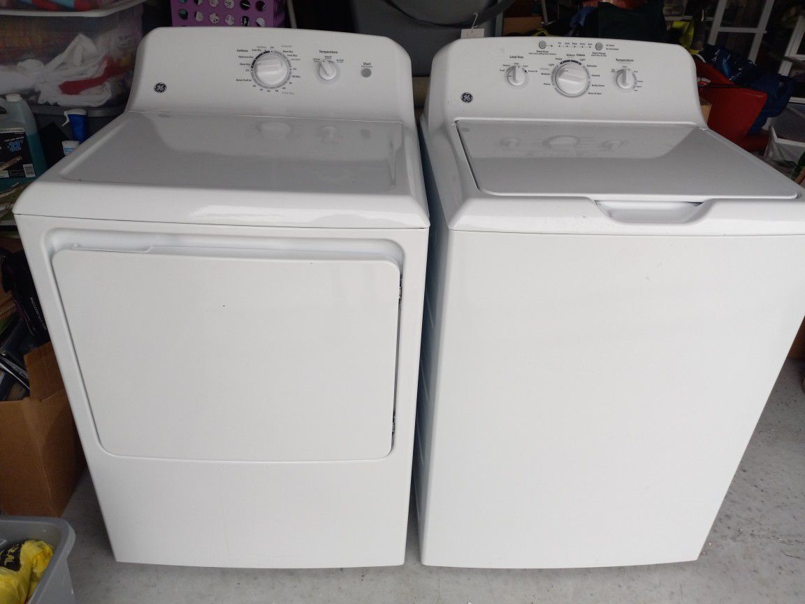 Set GE Washer/Dryer, Gently Used,no scratches, NO Dents,almost NeW