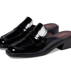 Franco Sarto Women's Genny Loafer Mule, black 9 M size 