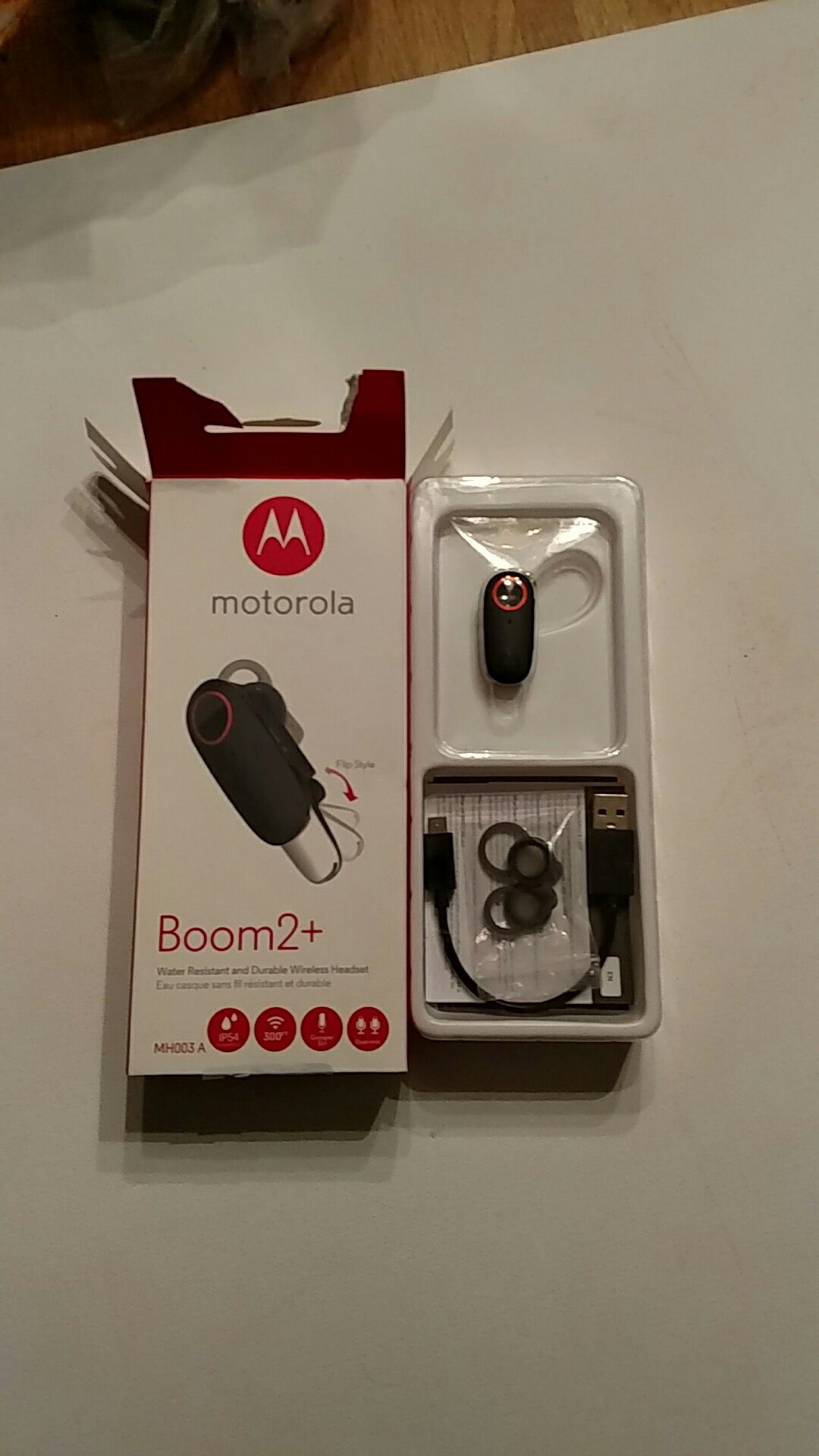 Motorola Boom 2+ wireless headset