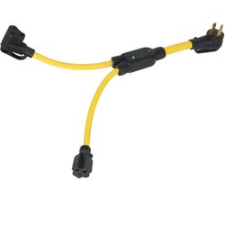 NEMA 14-50P to TT-30R & 5-15R/5-20R RV Splitter Cord, ZDHQLHJ 240V 50Amp 4 Prong