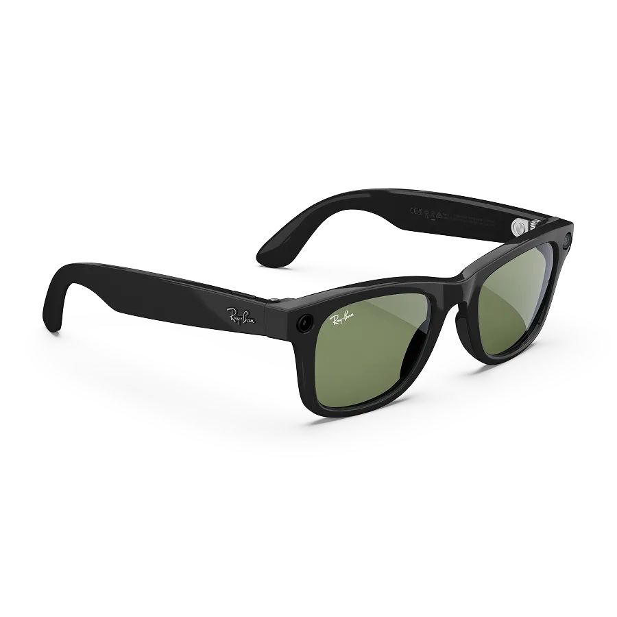 New · Factory Sealed - Wayfarer (Gen 2) – Shiny Black /Green lenses