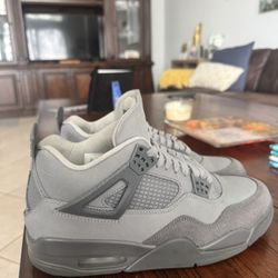 Nike Jordan 4 Retro SE Paris Olympic Wet Cement Grey Men’s 