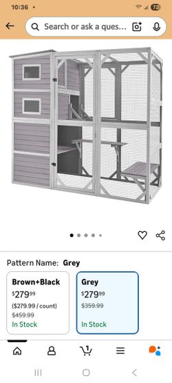 Aivituvin Large Cat Catio 4 Tiers Cat Enclosures House