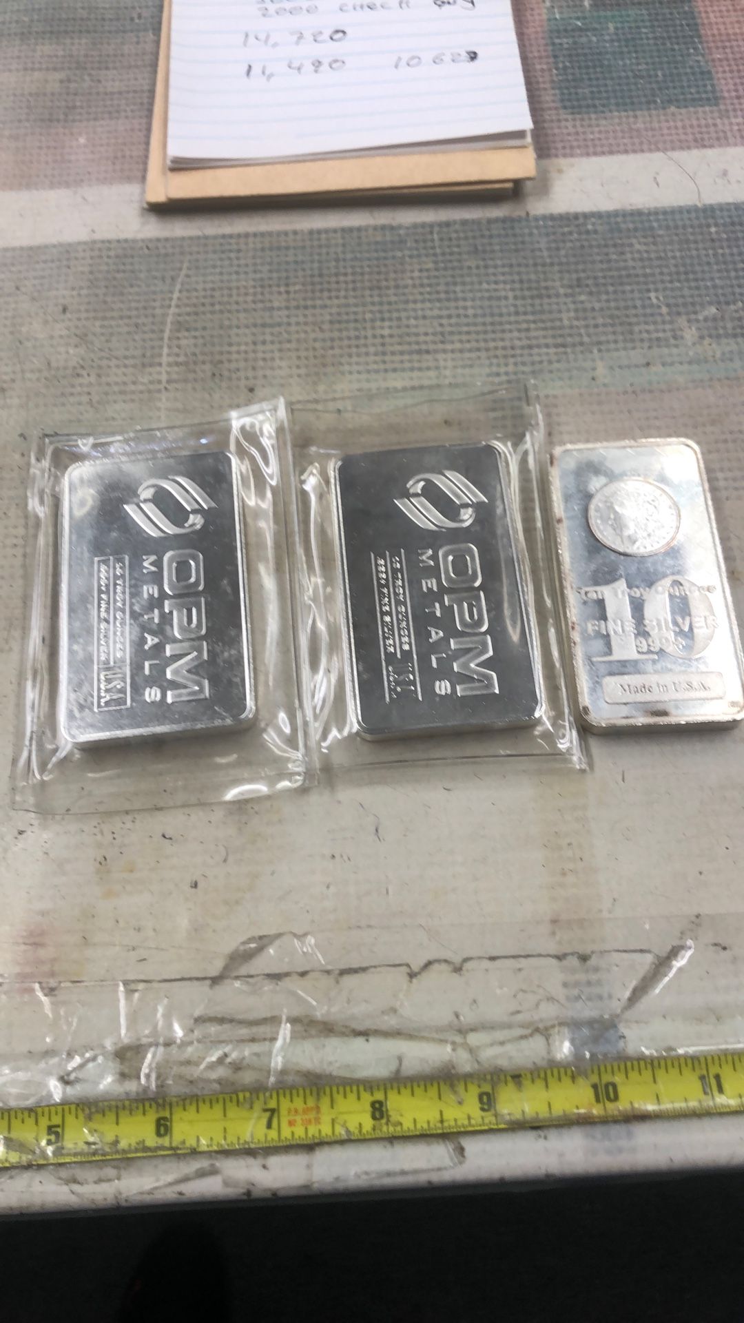 10oz Silver Bars