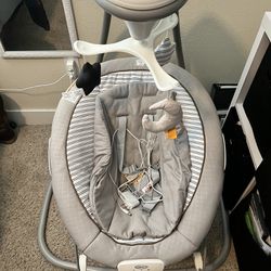 Graco Duet connect Deluxe multi direction baby swing and bouncer 