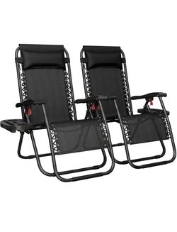 26" Zero Gravity Recliners Adjustable Set of 2,