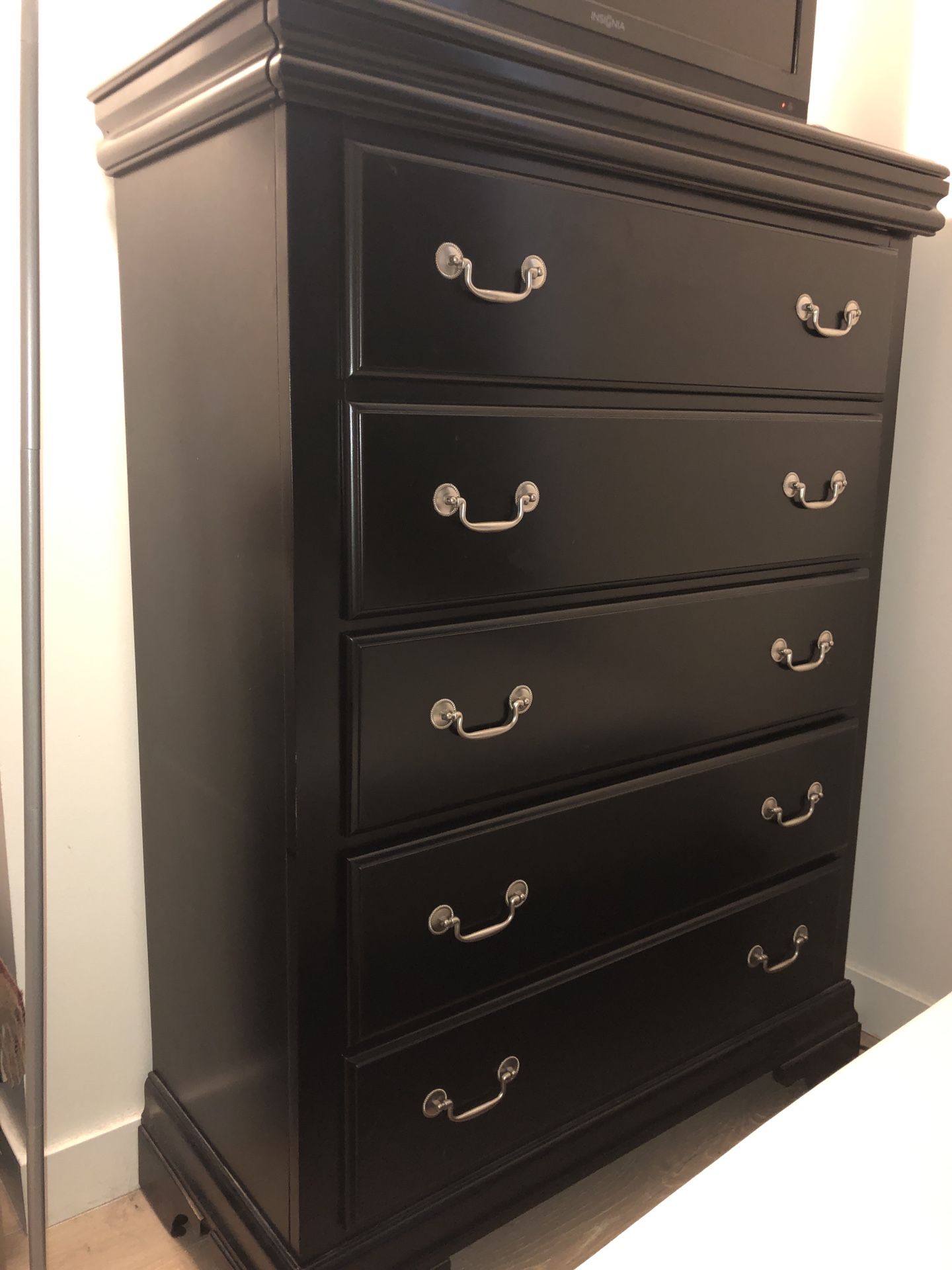 The Louis Philippe White Five-Drawer Chest is on sale at Furniture Sellers,  proudly serving Ottawa, IL and surrounding areas.