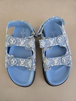 LV blue sandals size 40/ 9.5