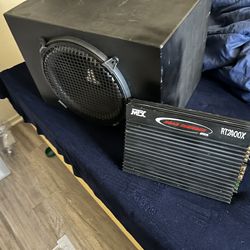 Mtx Rt2400x 2ch amplifier & Jl audio 12” JLW0-4 Box  Combo ( FIRM PRICE )