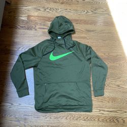 Nike Green Therma Fit Hoodie Men’s L