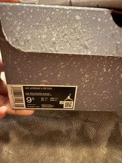 Air Jordan 4 Retro Dark Grey Infrared Size 9.5